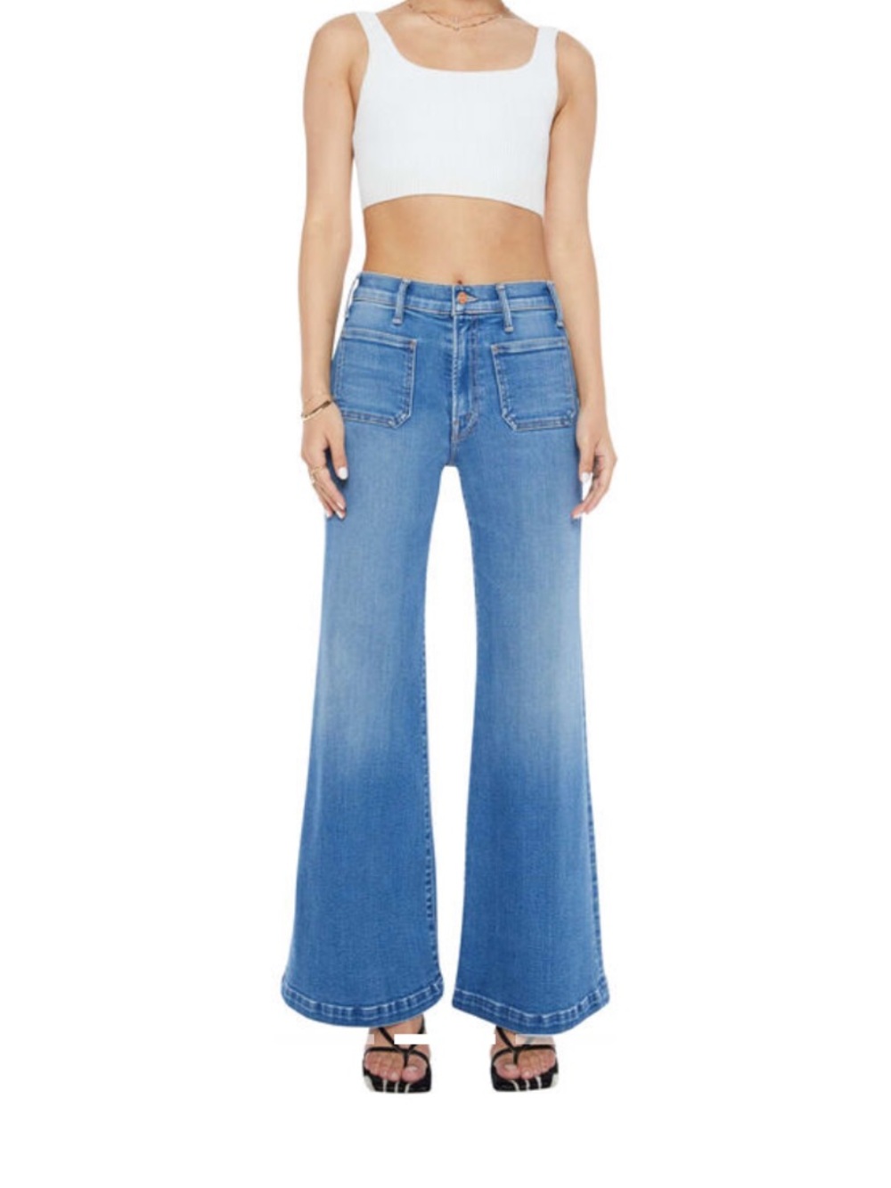 MOTHER The Lil Hustler Roller Patch Pocket Sneak Jean